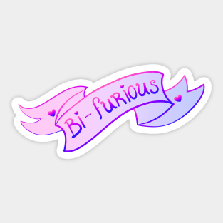 bi-furious Sticker